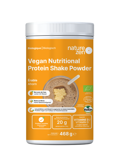 Bio Veganes Nährstoff-Proteinshake-Pulver | Nature Zen Essentials - Ahorn