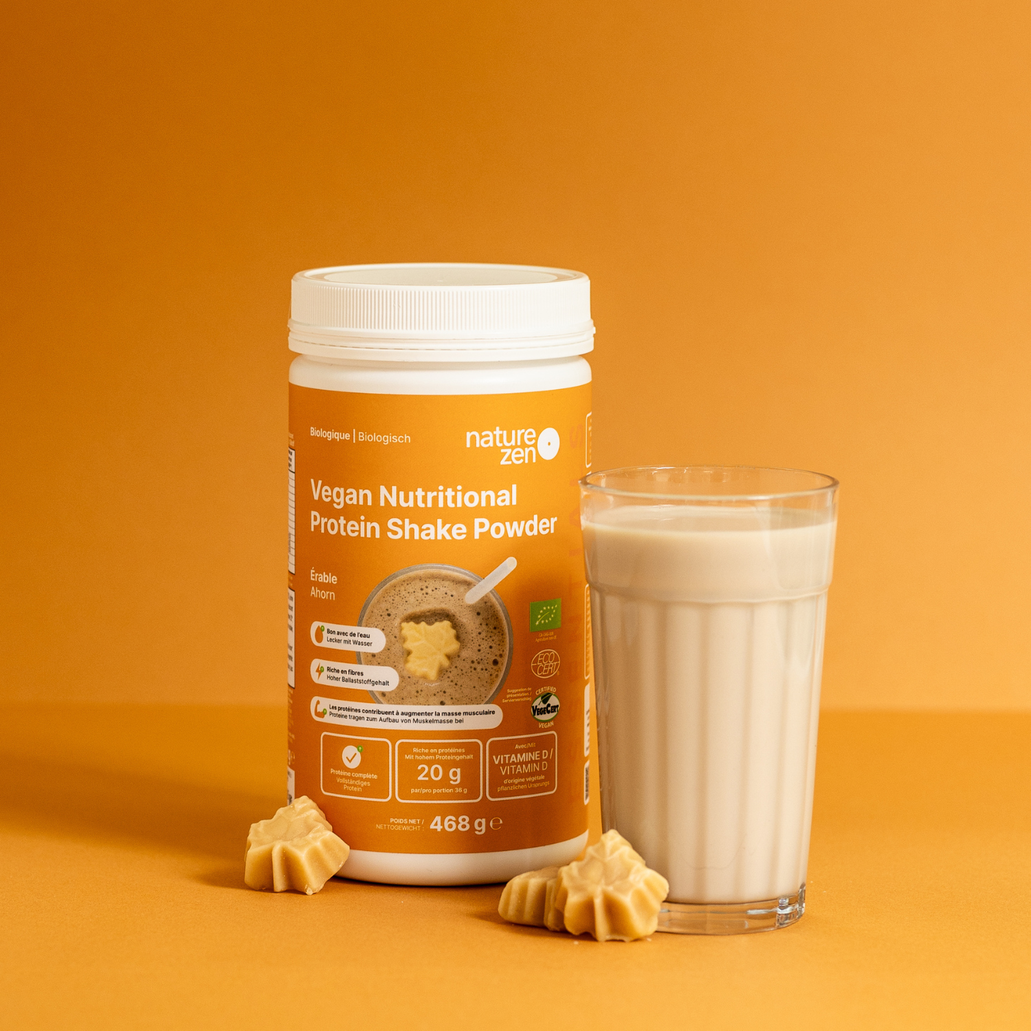 Bio Veganes Nährstoff-Proteinshake-Pulver | Nature Zen Essentials - Ahorn