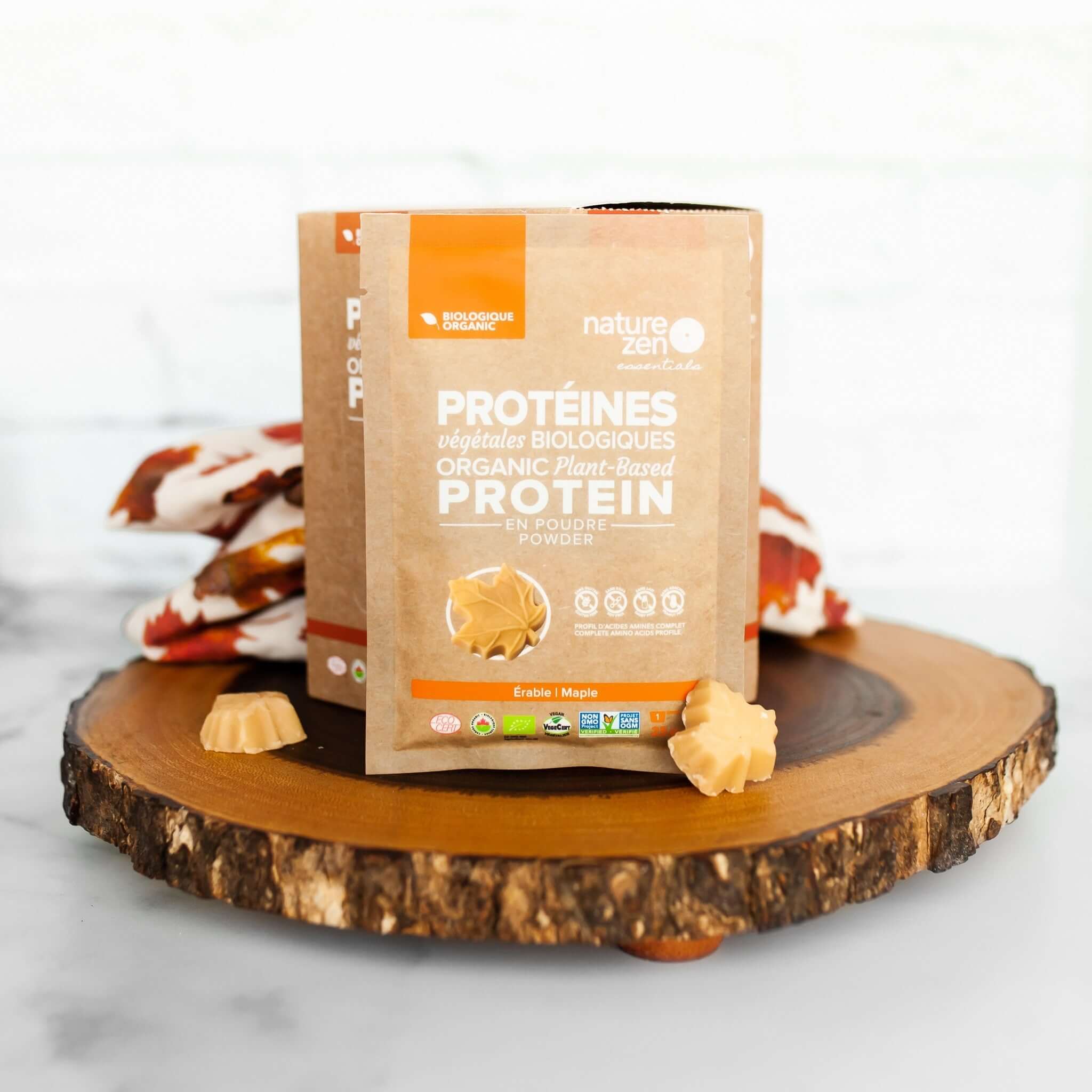 Nature Zen Essentials - Organic Plant-Based Maple Protein Powder (box)