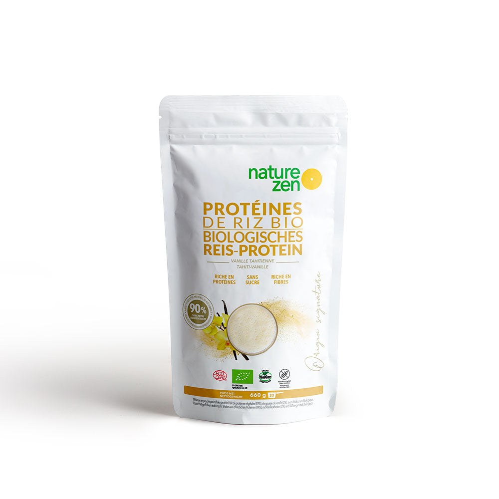Nature Zen Origin - Organic Rice Protein Powder - Tahitian Vanilla